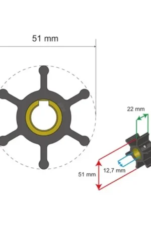 Bestel Nu Premium Impeller kit nr. 06-01-007