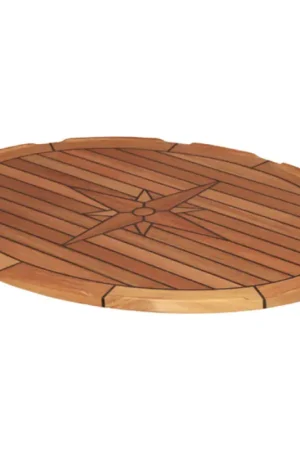 Tafelblad teak 'ellips' 60x80cm Betaalbaar