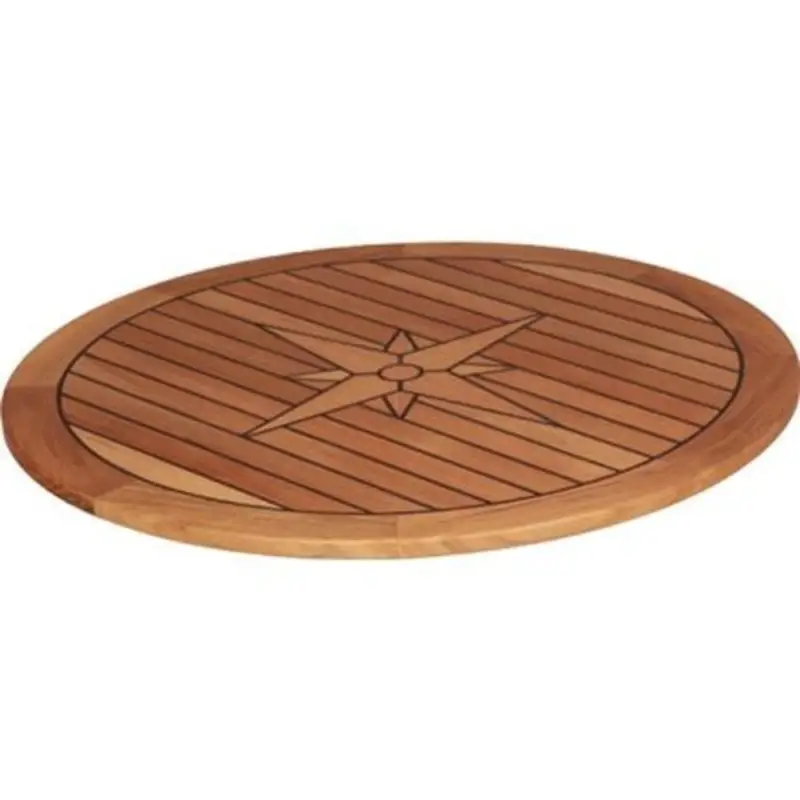 Tafelblad teak rond Aanbieding