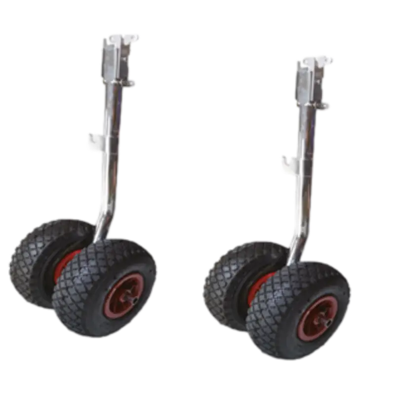 Transportwielen opklapbaar; met dubbele wielen (max. 180 kg per set) Koopje